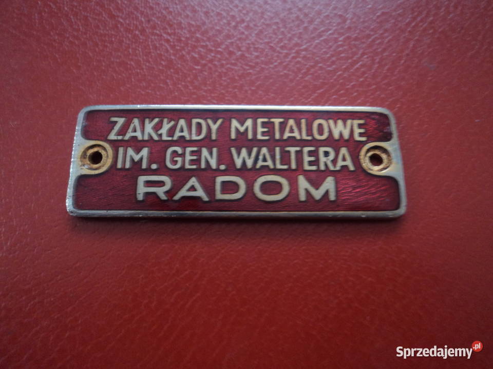 Stare logo radomskie zakłady im Waltera Militaria Nowy Sącz