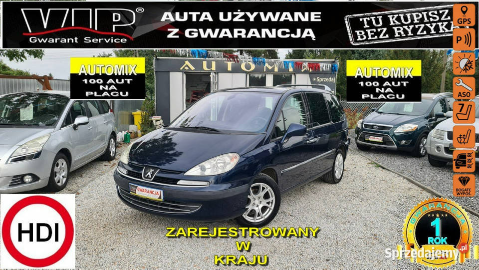 Peugeot 807 SPRZEDANY Manual 7 osobowy FULL Świdnica