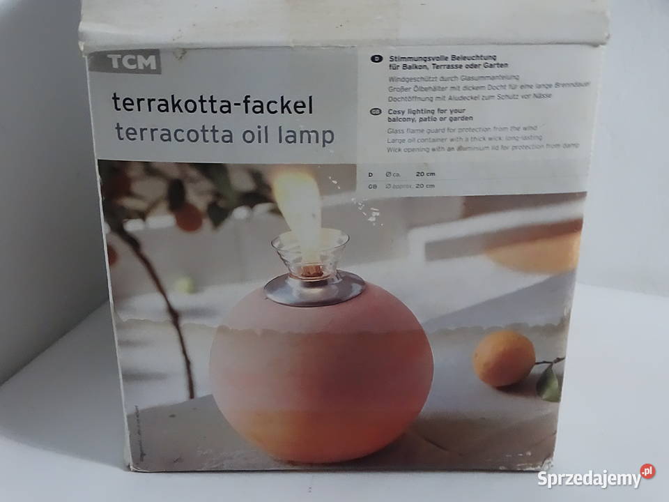 Olejowa Lampa Ogrodowa TCM Terakota Styl Boho Na Biłgoraj