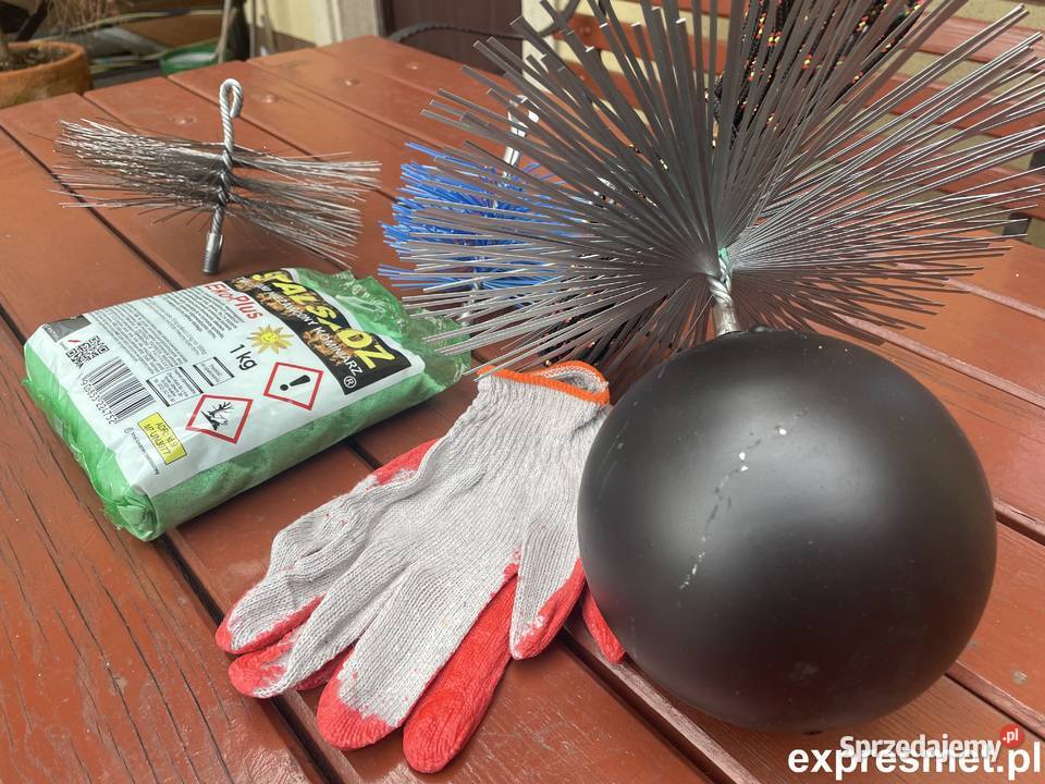 zestaw kominiarski kula 3 wycior do komina lina Warszawa