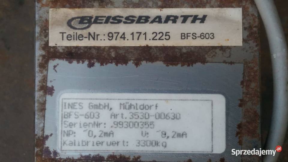 BEISSBARTH czujnik wagi lubelskie