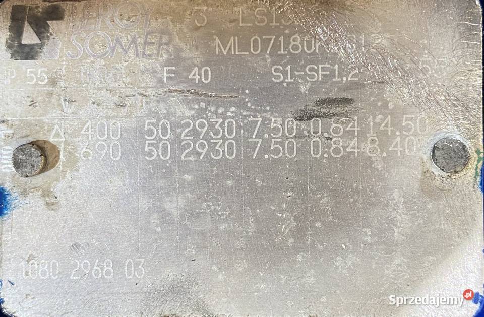 silnik elektryczny 75kW 2930obr 3fazowy Pigża