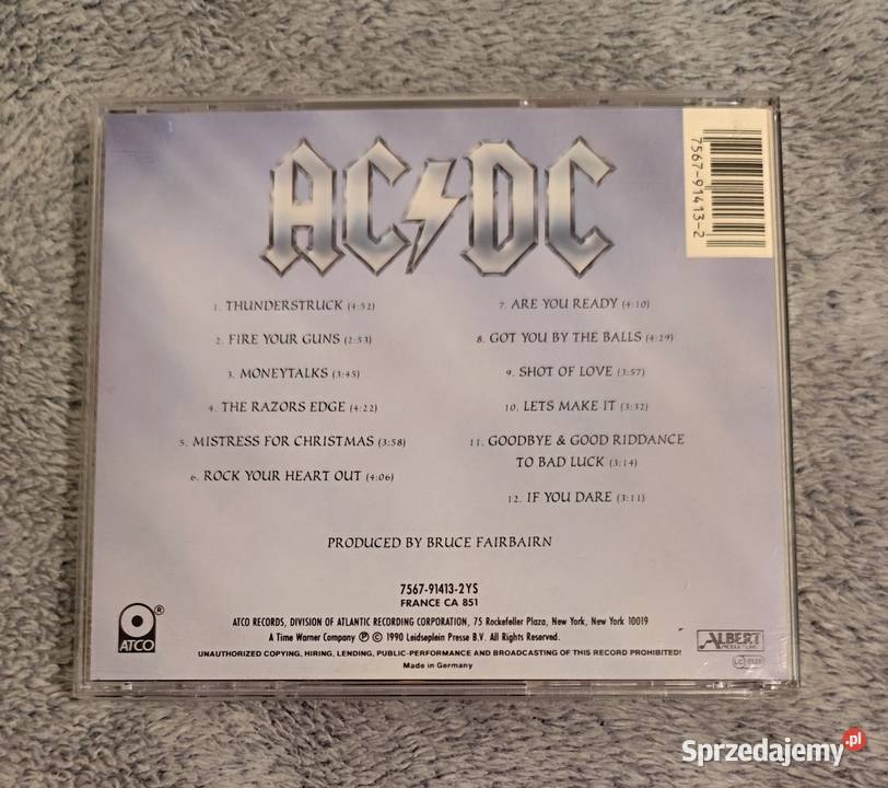 ACDC The Razors Edge CD hard rock rocknroll Rybnik