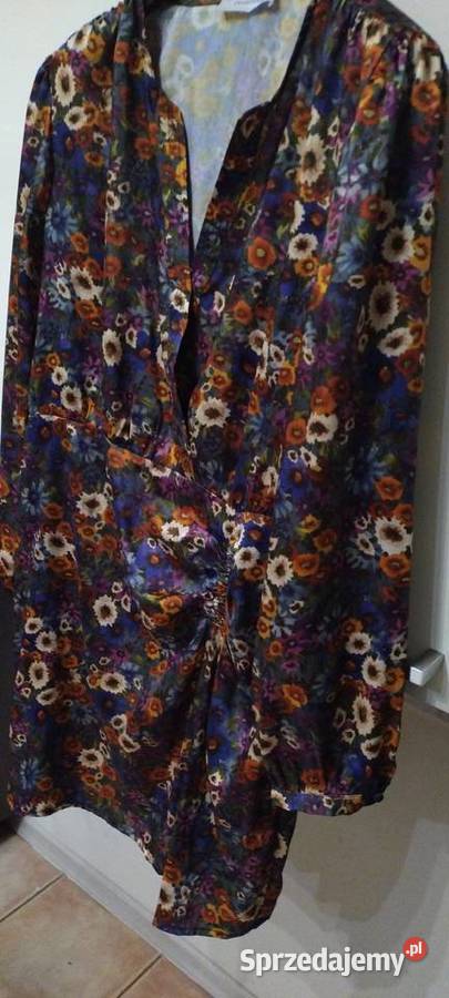 Sukienka letnia w kolorze wielobarwnym Promod Kwiatki Spódnice i sukienki Lublin