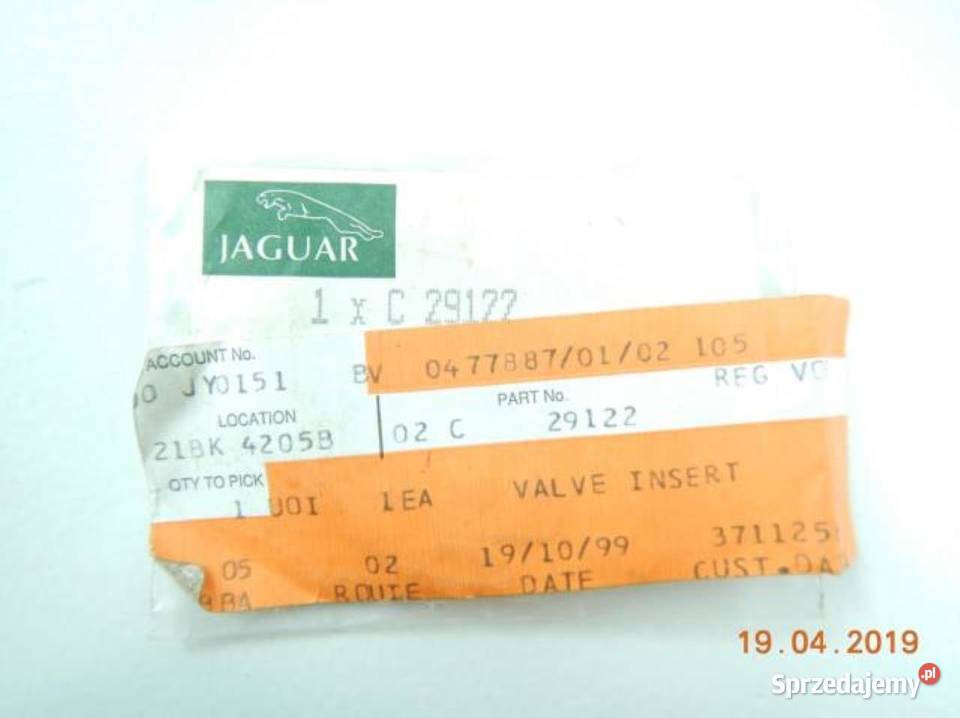 PIERŚCIEŃ ZAWORU JAGUAR 34 38 42 C29122 lubelskie