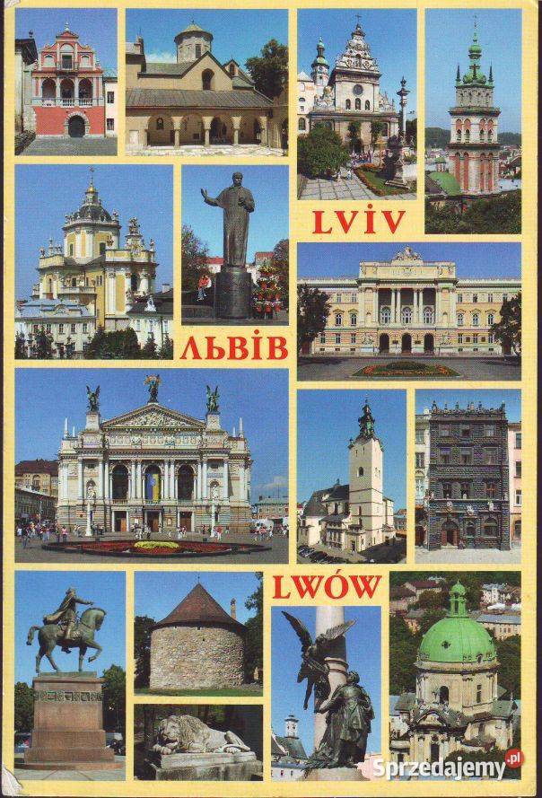 Kart Pocz Lwów widoki 3 Gliwice sprzedam