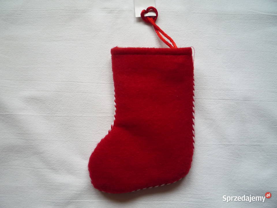 NOWY Czerwony Bucik Filcowy na Drobne prezenty Szczecin sprzedam