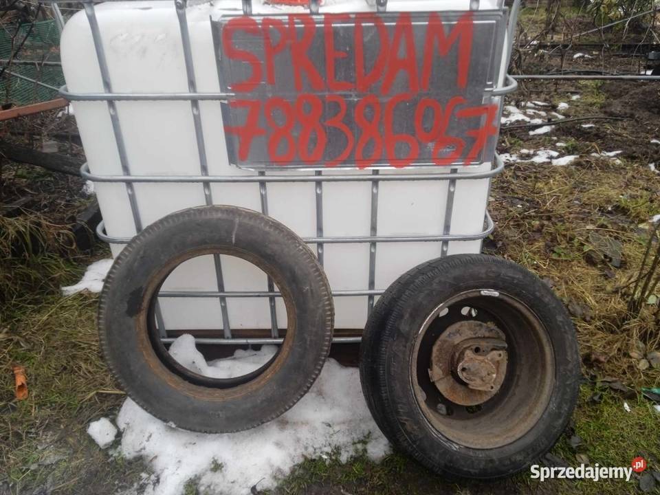 oś koła 15 do przyczepki piasty z kołami Jędrzejów Nowy sprzedam