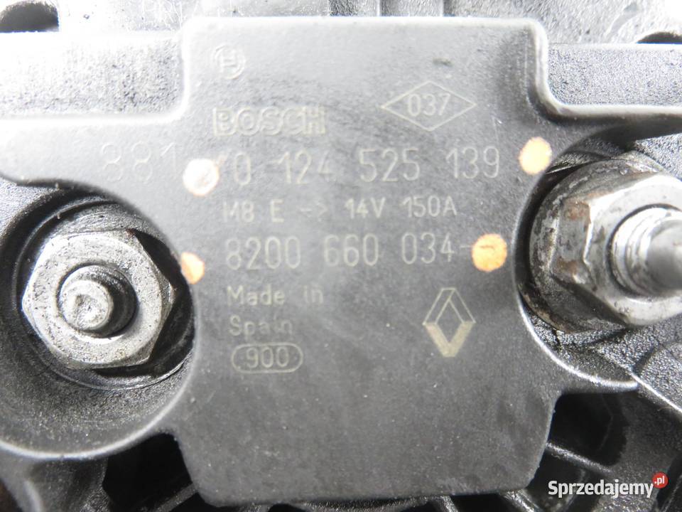 ALTERNATOR RENAULT SCENIC II 15 dCi 0124525139