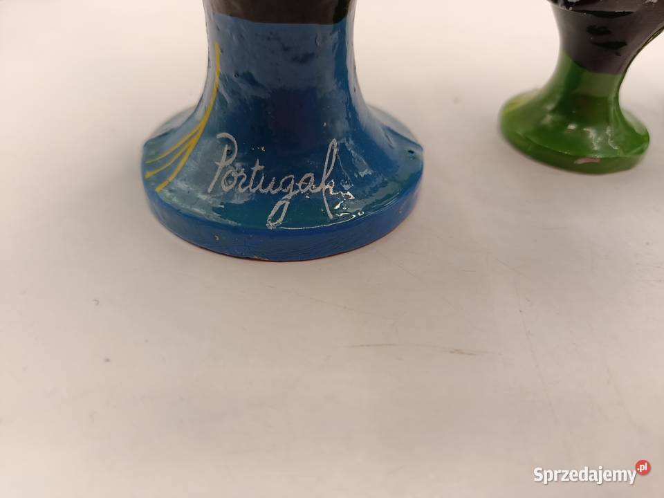 Zestaw czterech metalowych kogutów ptaków Zamość