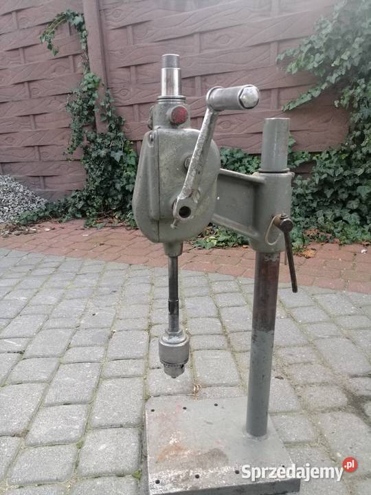 Wiertarka stołowa ręczna stara Słupca
