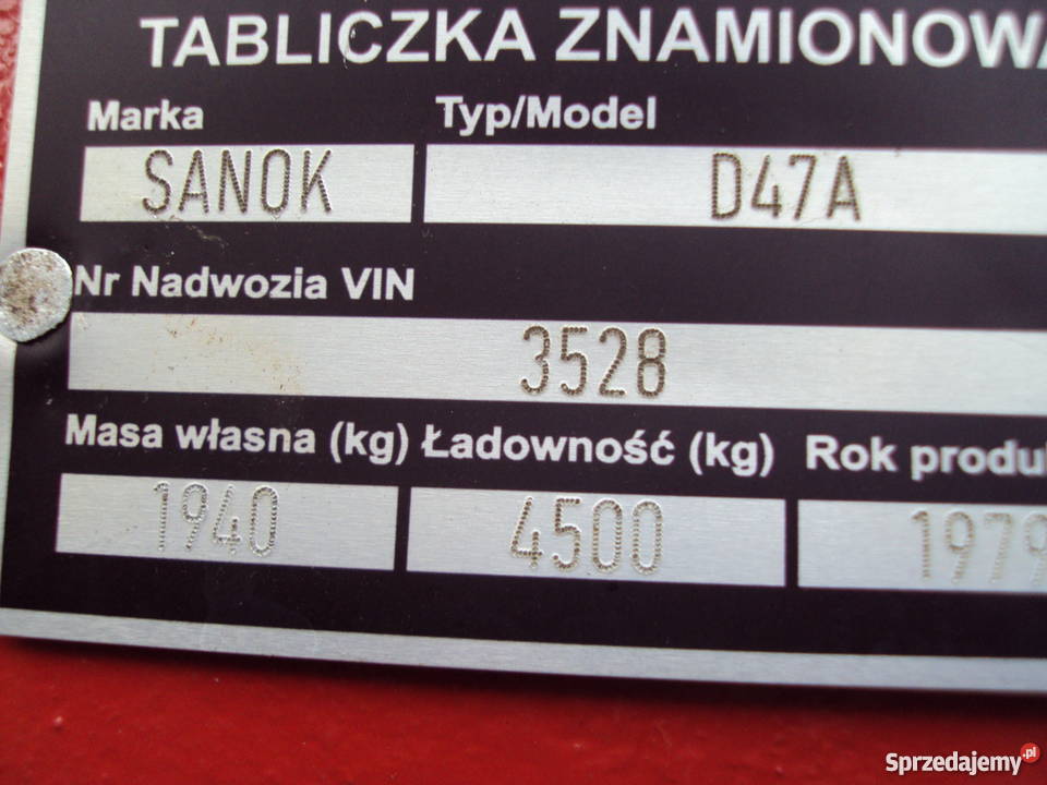 przyczepa wywrotka d47 dokumenty Rolnictwo Przemyśl