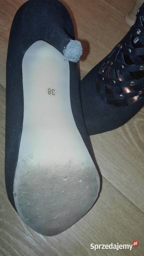 Czarne buty eleganckie na szpilce rozmiar 38 Bielsko-Biała