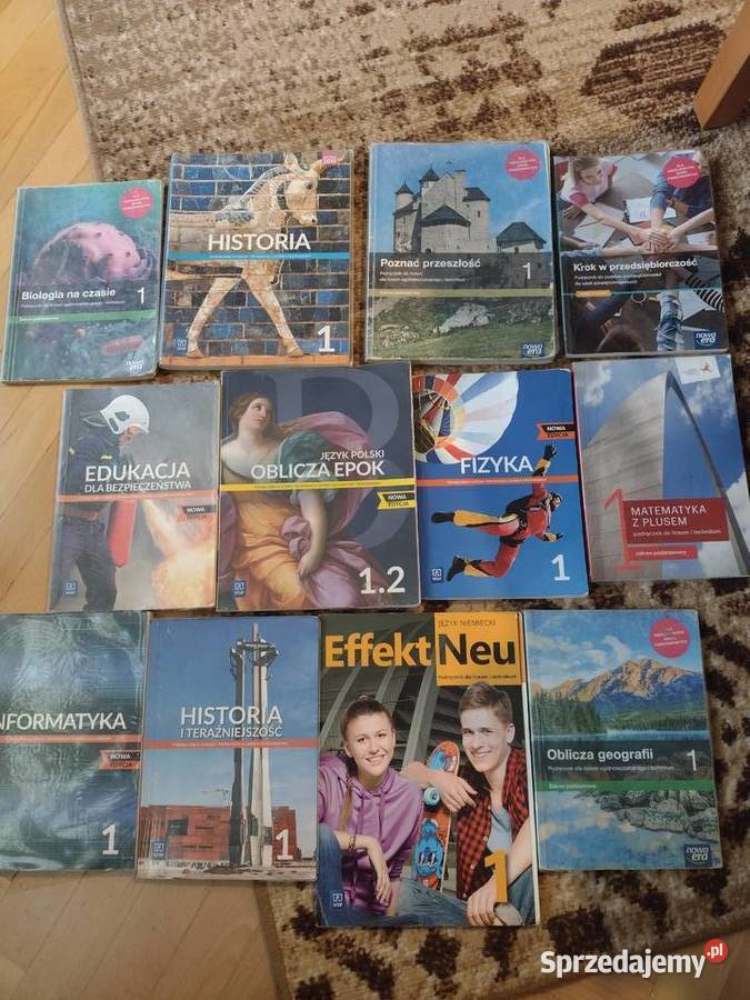 Zestaw ksiązek Szkoła Srednia KLASA 1 Szczecin