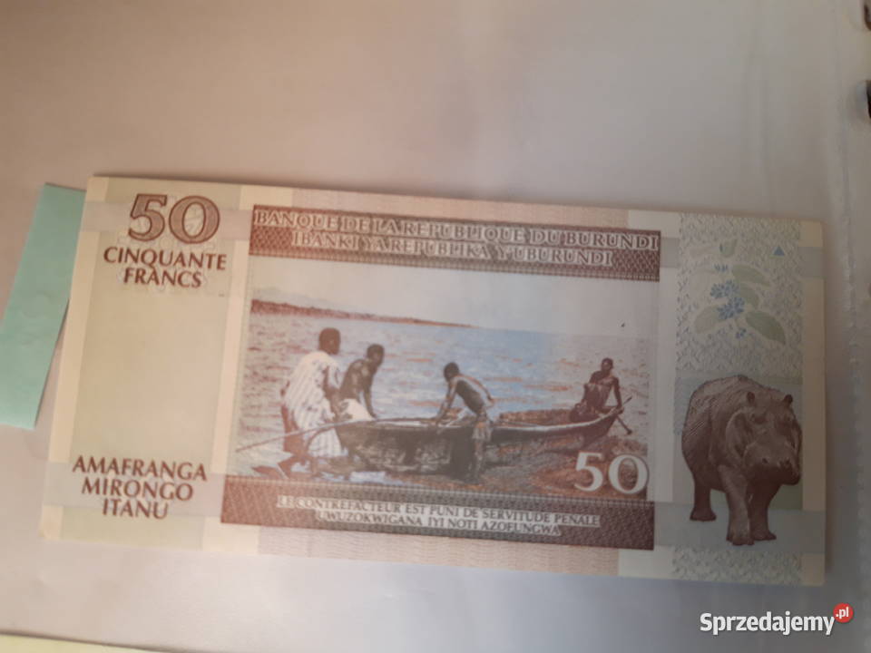Banknot kolekcjonerski Burundia śląskie Ruda Śląska