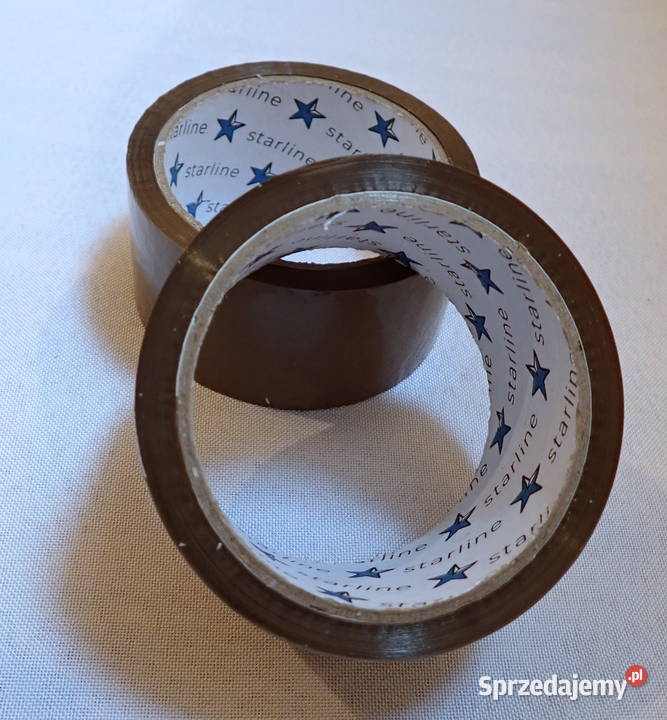 Taśma klejąca pakowa brązowa 60m Mocna acrylowy sprzedam