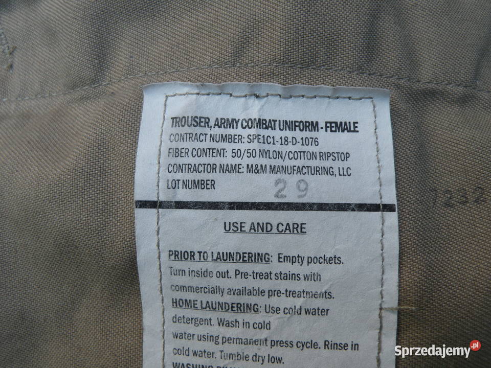 Spodnie ACU multicam OCP 31 short FEMALE dolnośląskie Wrocław sprzedam