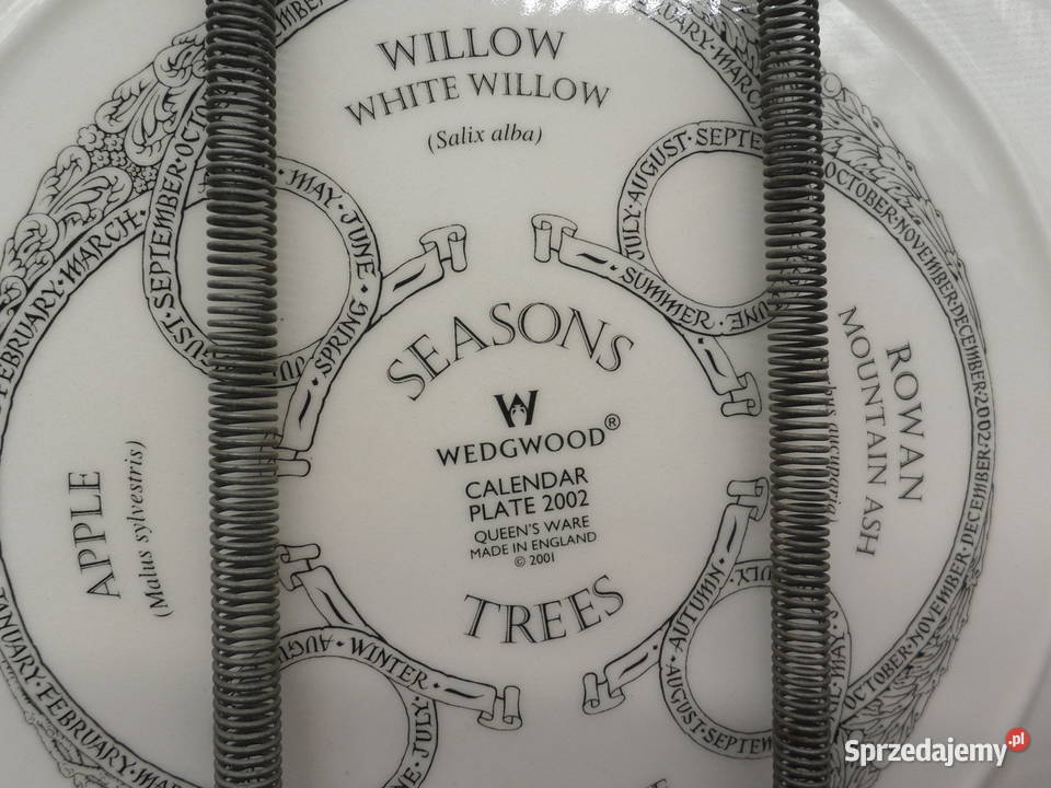 Dekoracyjny talerz kalendarzowy Wedgwood Seasons wielkopolskie Raszków
