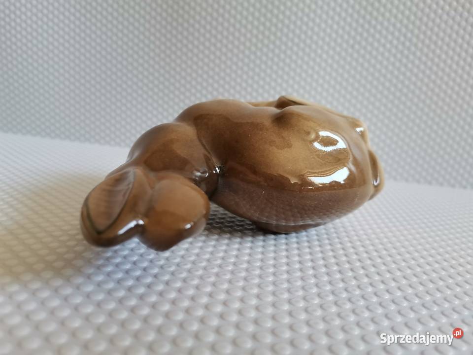 Stara figurka porcelanowa Królik Zając porcelit Porcelana i szkło