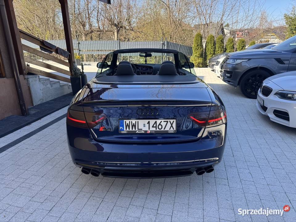 Audi s5 cabrio 2014 400 koni 30 tfsi bogate wielofunkcyjna kierownica śląskie Radziechowy
