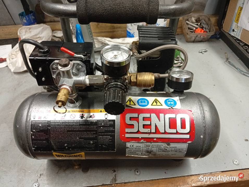 Cichy kompresor bezolejowy 38L PC1010 Mini SENCO