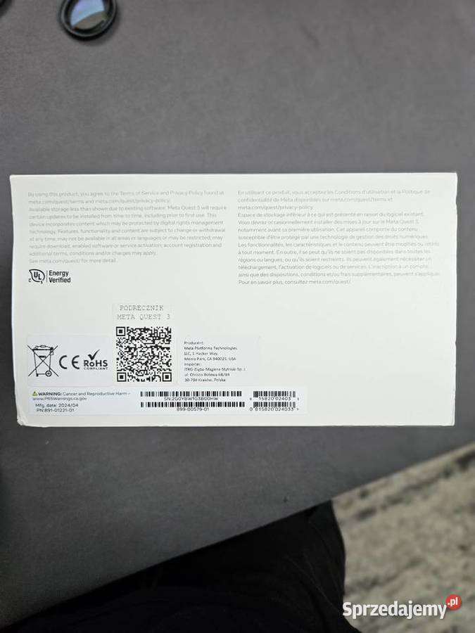 Gogle VR Meta Quest 3 128GB Stan Akcesoria Bielsko-Biała