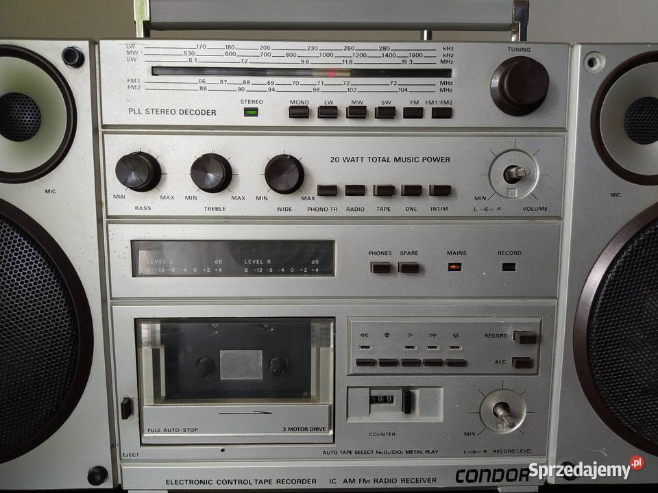 Radiomagnetofon Unitra Condor RM820S radio magnetofon retro