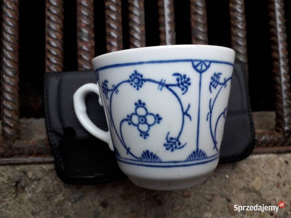Duży zestaw porcelanowy wzór słomkowy Warszawa