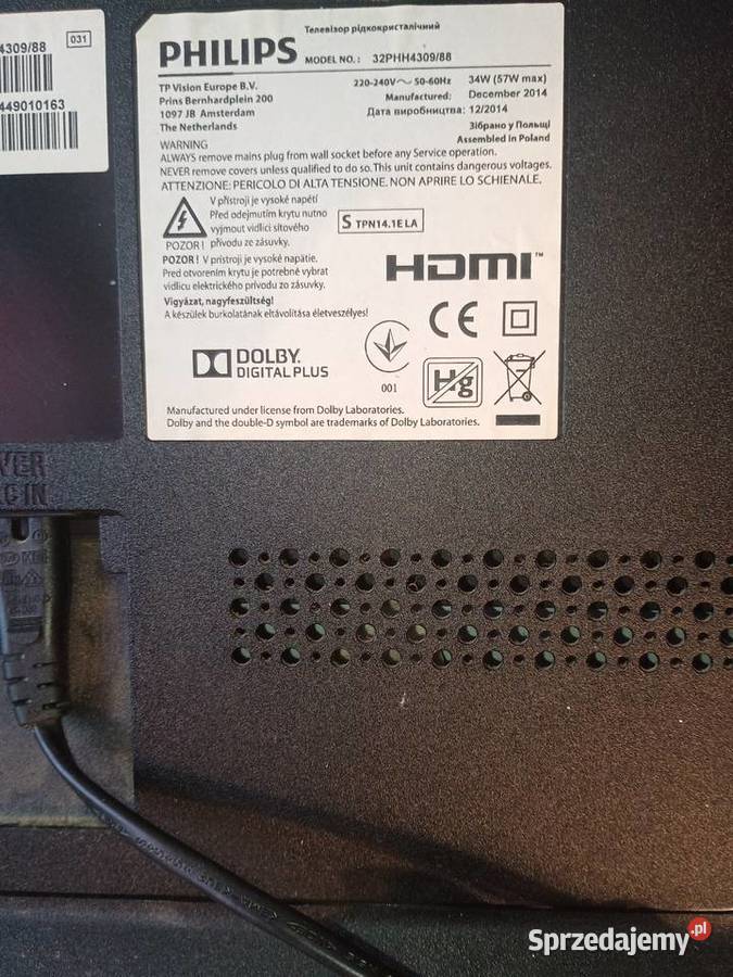 Telewizor Smart PHILIPS HD LED 32 Ełk