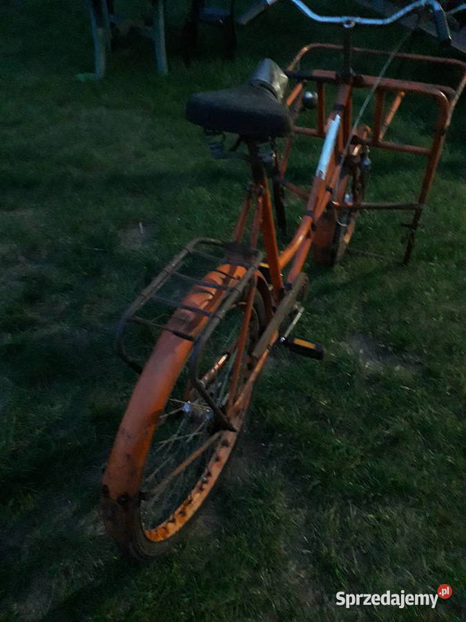 Zabytkowy rzadki cargo rower Falter transportowy Miejskie