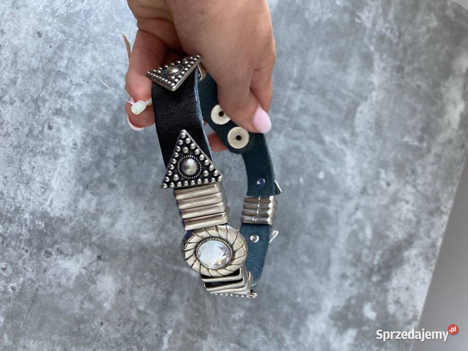 Nowa skórzana bransoletka na buty kozaki choker Dla kobiet podkarpackie