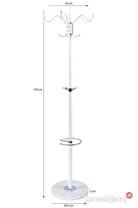 Nowoczesny podłogowy stojący obrotowy wieszak na Poznań