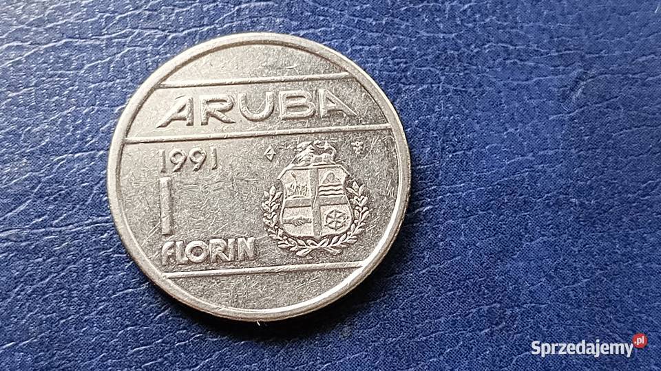 Stare monety 1 floren 1991 Aruba Lesko