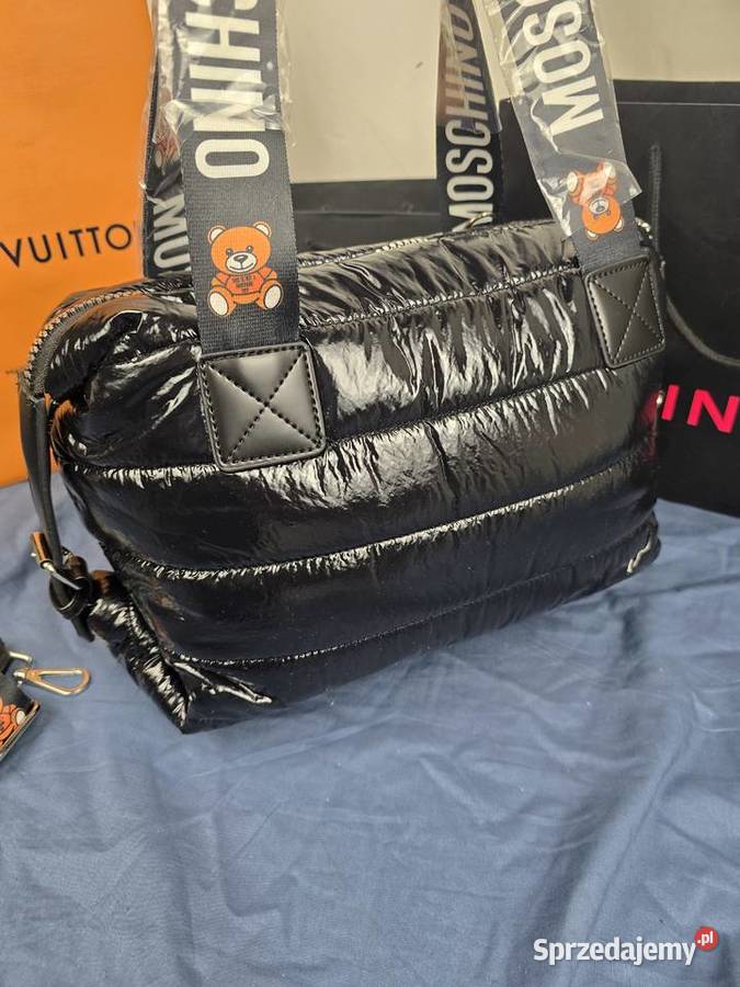 Duza Torba metalowy napis moschino damska małopolskie Wadowice