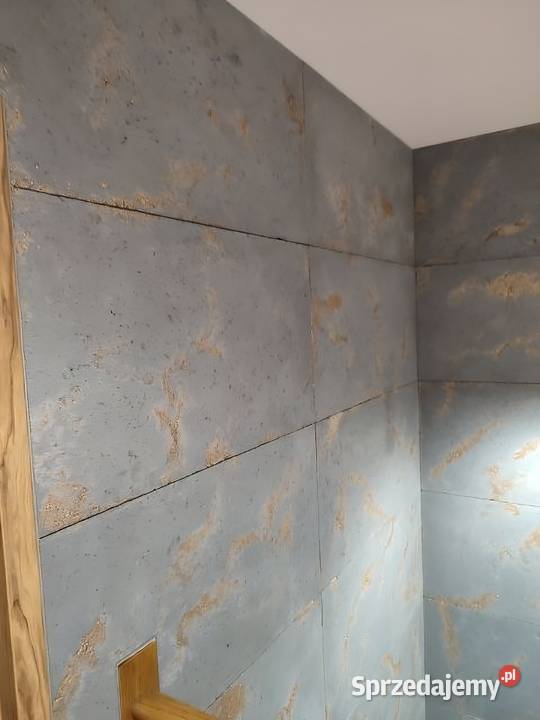 Płyta betonowa z ozdobnym kruszywem złotym