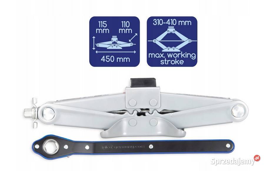 Podnośnik TRAPEZOWY 20t ALCA Guma Klucz Poznań