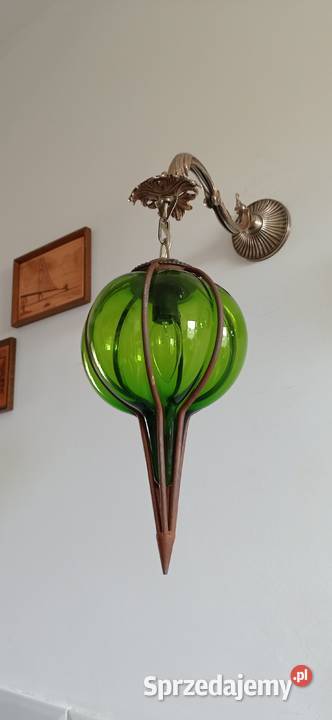 Stary Mosiężny kinkiet lampa Włocławek