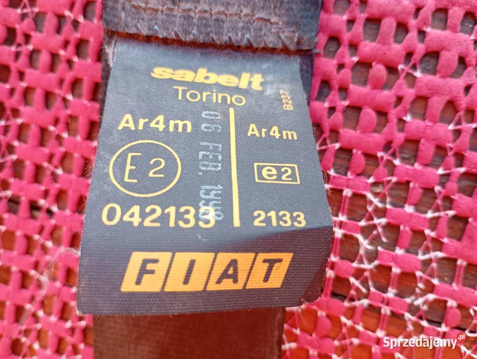 Pas bezpieczeństwa SABELT TORINO FIAT z czasów Żywiec sprzedam