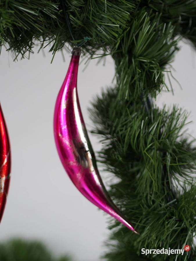 Bombki Ozdoby Choinkowe PRL zestaw 3 dolnośląskie Wrocław sprzedam