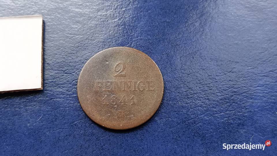 Stare monety 2 fenig 1841 Niemcy Kolekcje Lesko