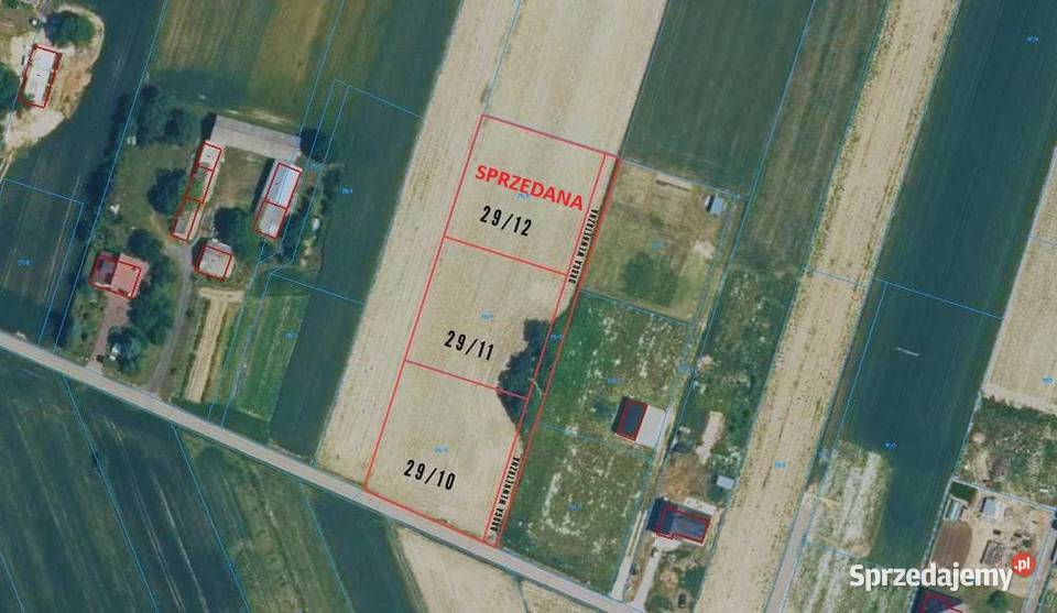 Działki na sprzedaż 18 ar StoczekKolonia gmina 42.5m Sprzedaż Stoczek-Kolonia