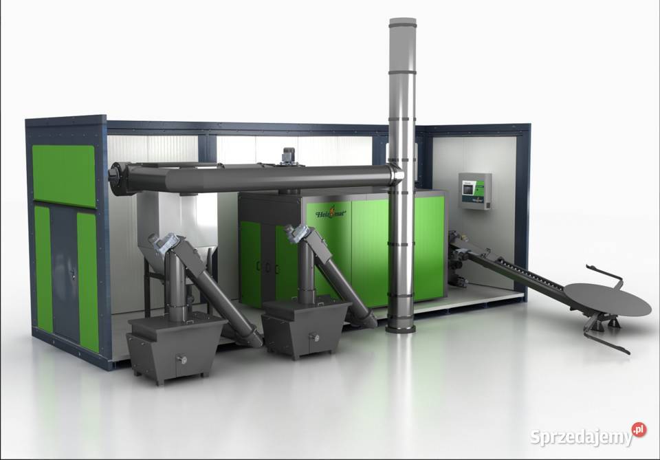 Kotłownia Kontenerowa Piec na Trociny Zrębki Odpady poprodukcyjne MDF HDF