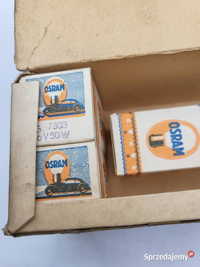 ŻARÓWKI 6V OSRAM 3 SZTUKI NOWE ŻÓŁTE Z EPOKI Żarówki motocyklowe Rybnik