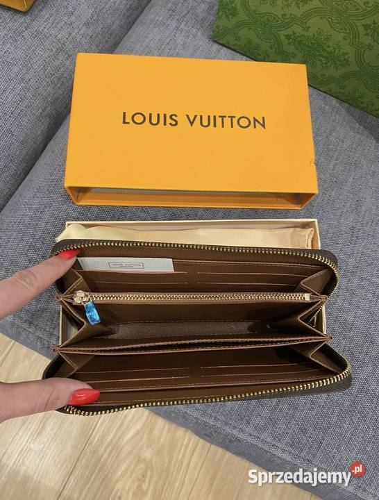 Wyprzedaż Portfel LV Louis Vuitton Sarah skóra mazowieckie Warszawa