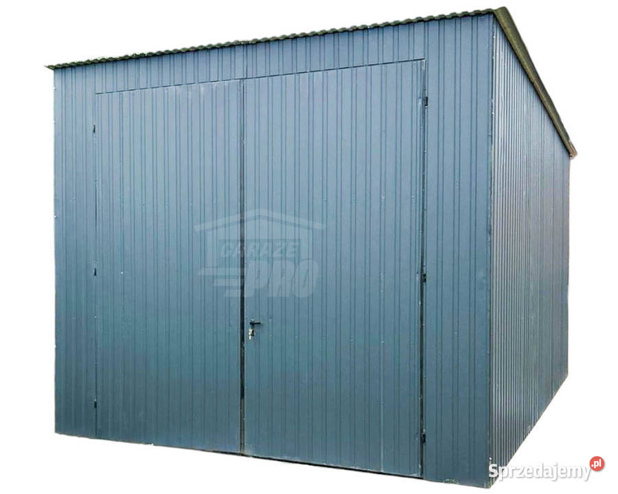 Garaż Blaszany 3x55m Brama Dwuskrzydłowa