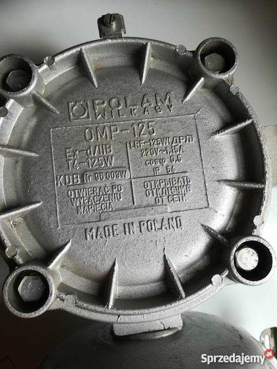 Lampa przemysłowa omp 125 inny kolor Dulcza Wielka