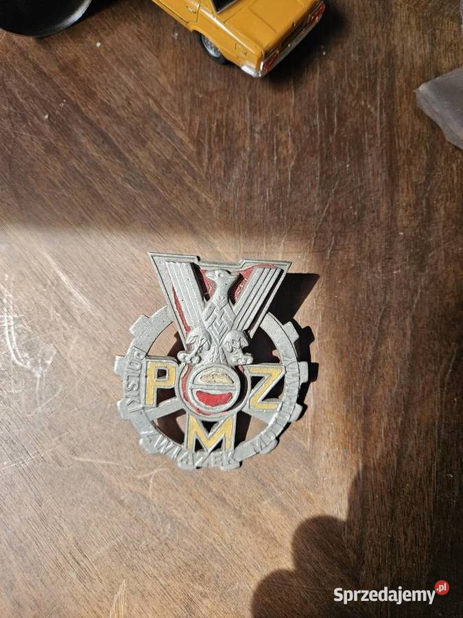 Znaczek Polskiego Związku Motorowego z lat 60 wielkopolskie Poznań sprzedam