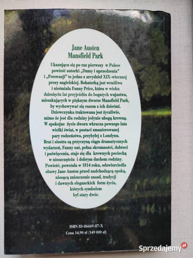 Mansfield Park Jane Austen Rok wydania 0 Kielce