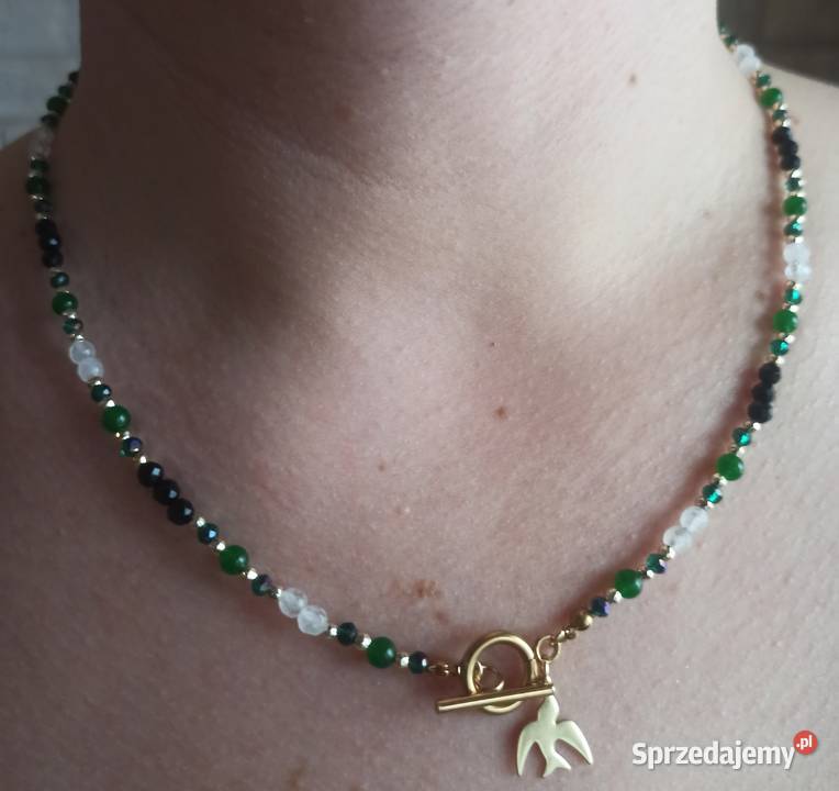 Naszyjnik z kamieni naturalnych Czarna