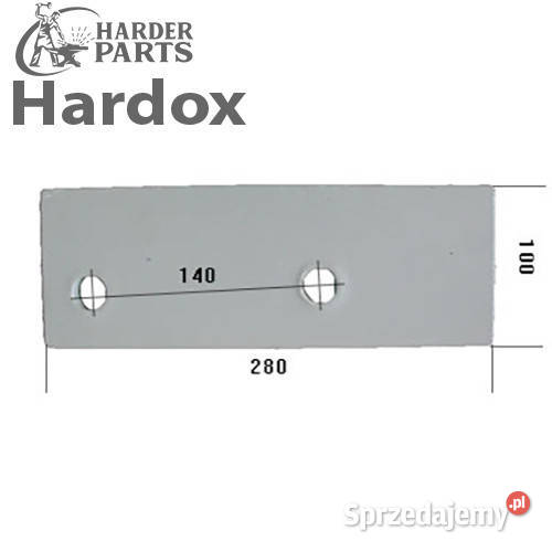 Płoza krótka HARDOX 123029P części do pługa Suwałki
